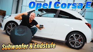 Opel Corsa E  Install subwoofer  DSP amplifier  ARS24 [upl. by Ruckman]