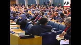 Controversial Zimbabwe president Mugabe addressing UN food summit [upl. by Ferren368]