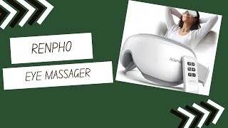 RENPHO Eyeris 1  Eye Massager with Remote plus Bluetooth Review [upl. by Doggett989]