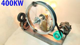 400KW Generator Ac220V Free Energy Electricity Use Compressor Motor Coil At Home [upl. by Leahcin968]