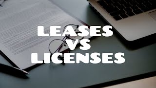 What is the difference between a lease and a license  Land Law [upl. by Aleafar]