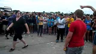 Christofer Drew Hardcore Dancing at Chicago Warped Tour 2009 [upl. by Eisle752]