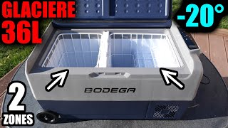 glacière électrique 12V 220V voiture BODEGA 36L frigo congélateur jusquà 20°c 24V Camion bluetooth [upl. by Tabatha]