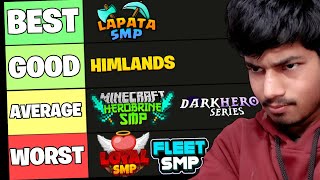 I Ranked Indian Minecraft SMPs [upl. by Shirlene]