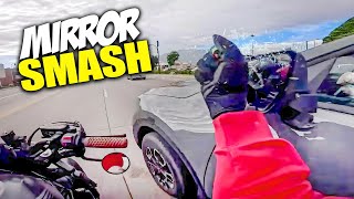 BIKER SMASHES MIRROR  EPIC amp CRAZY MOTORCYCLE MOMENTS 2024 63 [upl. by Bred941]