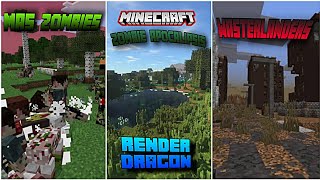 TOP 3 mejores mod para un APOCALIPSIS ZOMBIE en MINECRAFT BEDROCK [upl. by Engracia]