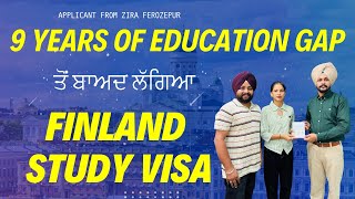 9 Year ਦੇ Gap ਤੋਂ ਬਾਅਦ Finland Study Visa Approved  Study in Finland CostEligibilityRequirements [upl. by Inasah]