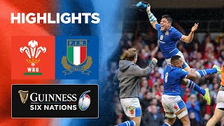 Galles v Italia  Highlights  2022 Guinness Sei Nazioni [upl. by Nofpets]