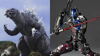 New Godzilla Hiya Toys amp Batman Arkham knight Revoltech figures available at entertainment earth [upl. by Neirol]