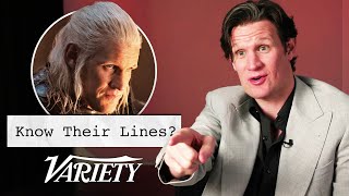 Does Matt Smith Know Lines From His Most Famous Movies and TV Shows [upl. by Trilby]