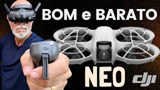 Novo Drone DJI NEO 4K Review completo sobre esse fantástico self drone [upl. by Schlenger290]