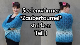 Seelenwärmer Zaubertaumel stricken Teil 1  Romy Fischer Strickanleitung [upl. by Analiese]