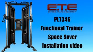 PL7346 functional trainer space saver installation video [upl. by Esidnac]