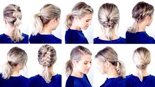 10 CUTE amp EASY LOW PONYTAIL HAIRSTYLES  Milabu [upl. by Yrovi]