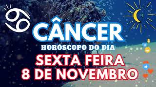 ♋ CÂNCER 💘 VAI ACONTECER NESTA SEXTA FEIRA 8 DE NOVEMBRO DE 2024 [upl. by Reyaht176]