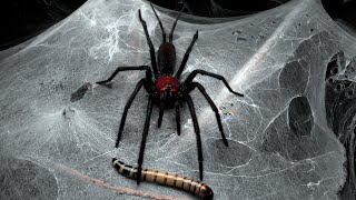 Feeding some Funnel amp Curtain Web Spiders 2  wo Commentary [upl. by Sturges775]