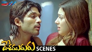 Allu Arjun Tries to Tempt Hansika  Desamuduru Telugu Movie Scenes  Ali  Puri Jagannadh [upl. by Drummond]