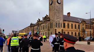 Clydebank Blitz memorial parade  Pride of the rock Flute Band I Vow to Thee My Country09032024 [upl. by Shandra]