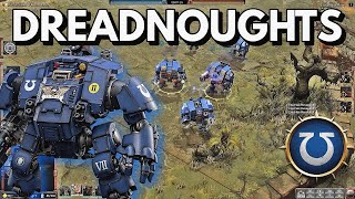 THE FURY OF DREADNOUGHTS Ultramarines VS Orks Onslaught in WARHAMMER 40K DEADLY BATTLE [upl. by Nosemaj808]