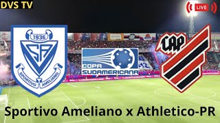 SPORTIVO AMELIANO X ATHLETICOPR AO VIVO COPA SULAMERICANA ONDE ASSISTIR COM IMAGENS [upl. by Nibbor658]