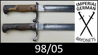 Imperial German Bayonet 9805 WW1 quotbutcher bladequot with Sawback Episode 60 [upl. by Eixor]