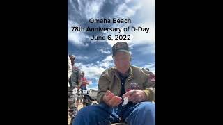 Omaha Beach Veteran No Blood in the Sand ww2 omaha dday [upl. by Negem]