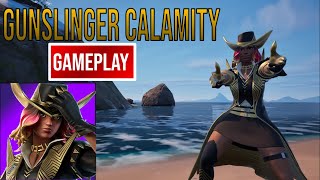 New Gunslinger Calamity Skin Gameplay Fortnite Battle Royale [upl. by Aidni]