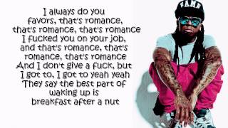 Lil Wayne  Romance Lyrics On Screen I Am Not A Human Being 2 DOWNLOAD LINK [upl. by Ynnohj]