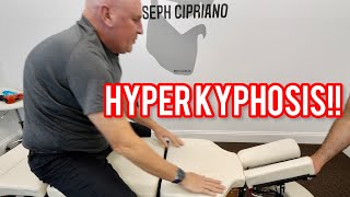 Man with HYPERKYPHOSIS gets HUGE Chiropractic CRACKS [upl. by Daphie]