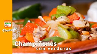 Guiso de champiñones con verduras  Cocina Vegan Fácil [upl. by Aniluj937]