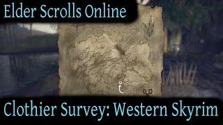 Clothier Survey Western Skyrim Elder Scrolls Online ESO [upl. by Bokaj842]