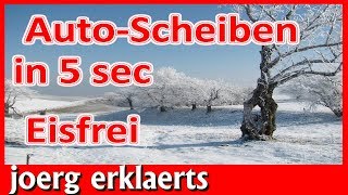 Autoscheibe in 5 Sekunden Eisfrei Lifehack Winter 2023 Tutorial Nr38 [upl. by Albina592]