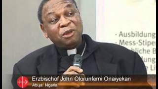 John Kardinal Onaiyekan Afrika  Zukunft der Kirche [upl. by Mehalek103]