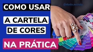 Como usar a cartela de cores na coloração pessoal [upl. by Polard122]