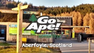 GO APE TREE TOP ADVENTURE IN ABERFOYLE  Scotland [upl. by Euqnimod740]