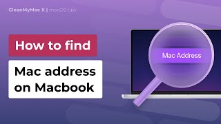 How to Find MAC Address on MacBook [upl. by Elberfeld]