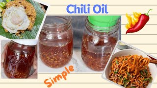 SIMPLE CHILI OIL serbaguna chilioil [upl. by Ynnavoig]