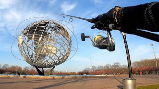 TOUR of the WORLDS FAIR Queens NYC Flushing Meadows Park and Some Herring Fishing [upl. by Gottwald]