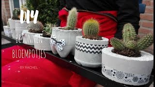 DIY Betonnen bloempotjes  KNIPgirls Rachel [upl. by Evoy118]