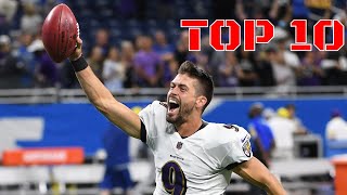 Top 10 Longest Field Goals In NFL History [upl. by Zurn]