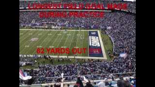 82 YARDS Longest Field Goal During NFL Practice [upl. by Selbbep]