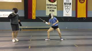 Fencing lesson with foil coach Gabor Fekete [upl. by Nairoc585]