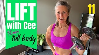 30 min FULL BODY DUMBBELL WORKOUT at home [upl. by Ahsele856]