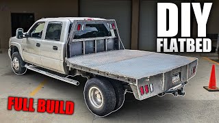 Building a Custom DIY Flatbed  Full Build [upl. by Marella]