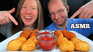 ASMR CHEESY CORN DOGS FEAST MUKBANG EATING SOUNDS [upl. by Hafeetal544]