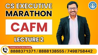 CS Executive OldNew l Marathon l CAFM l Lecture 2 l Dec 23 l CA CMA Sopan R Gaikar AIR [upl. by Netsirhk]