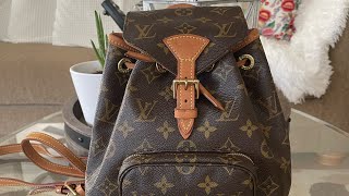 Louis Vuitton Montsouris PM Backpack Vintage Monogram What Fits amp MOD Shots [upl. by Annaigroeg]