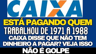 CAIXA ECONÃ”MICA AUTORIZA O PAGAMENTO DO PIS E PASEP 2024 PARA QUEM TRABALHOU ENTRE 1971 E 1988 [upl. by Ynttirb]