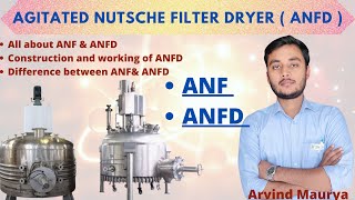 ANFDANFAgitated nutsche filter dryerANFDworking principal of ANFD ANFD Partsrasayanclasses [upl. by Kumagai637]