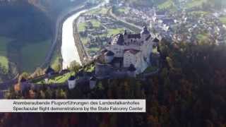 Die Burg Hohenwerfen aus der Luft [upl. by Moran]